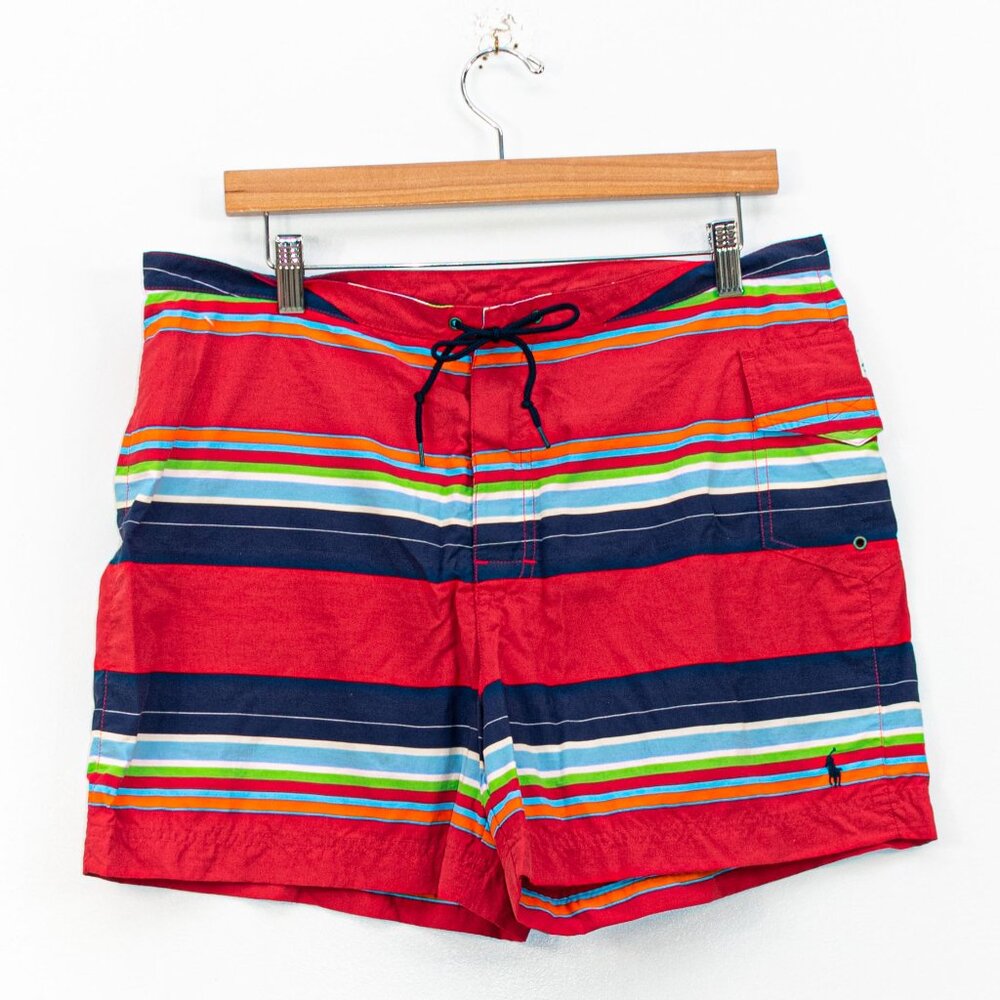 Polo Sport Ralph Lauren Striped Board Shorts Size 34